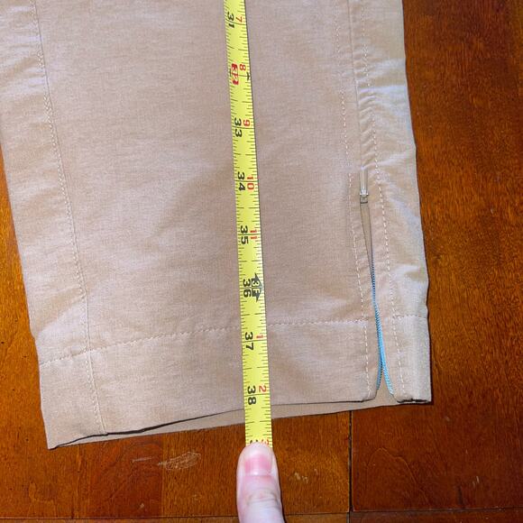 L.L. Bean Womens Dark‎ Khaki Outdoor Hiking Stretch Fitted Capris Size 8 reg - Picture 12 of 12